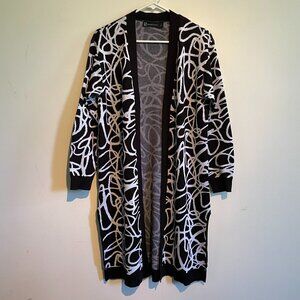 NY&C Abstract Print Cardigan NWOT